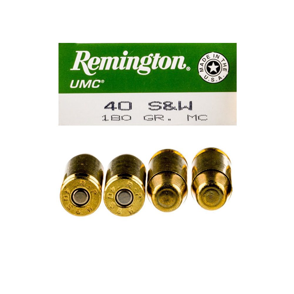40 S&W Ammo For Sale - 180gr FMJ Reminton UMC - 500 Rounds