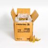 Federal AE223BK 223 Remington 55 Grain FMJ-BT Ammo Box Side Top Open with Rounds