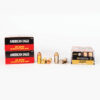 45 ACP 230gr FMJ HST JHP Combo Pack Federal PAE45230HST Ammo Box Sides with Rounds