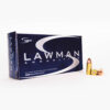 9mm Luger 115gr TMJ Speer Lawman 53650 Ammo Box Front with Rounds