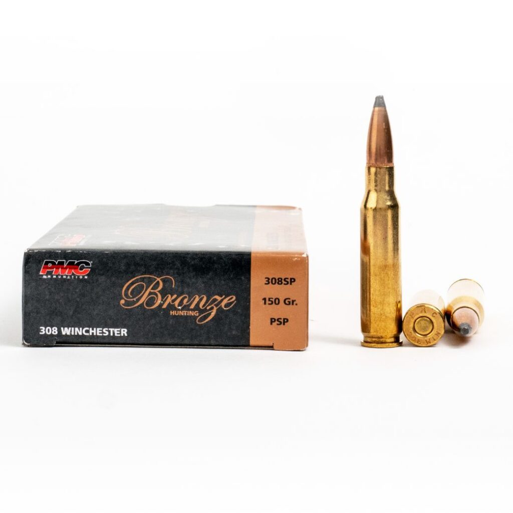 PMC 308SP 308 Winchester 150 Grain SP Ammo Box Side