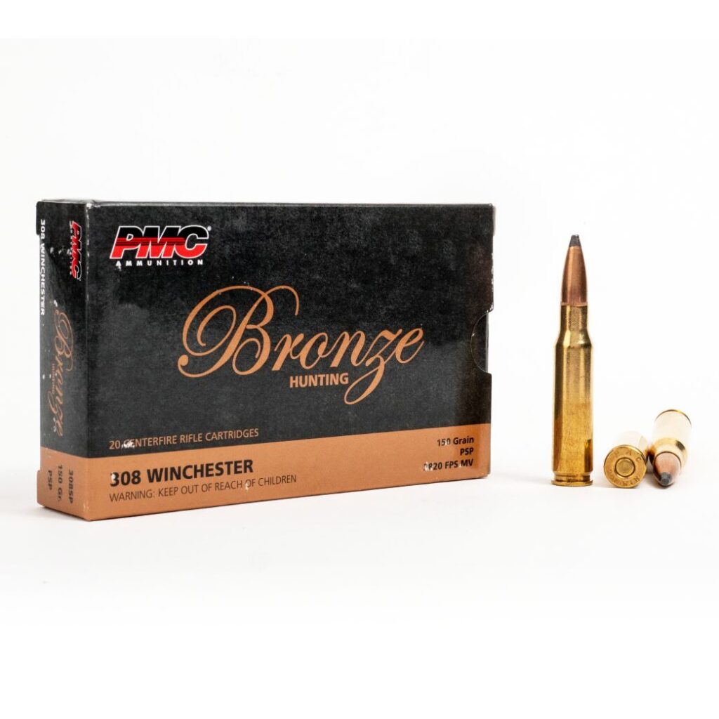 PMC Bronze .308 Winchester hunting ammunition box.