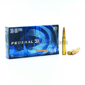 Federal Power-SHOK 3006A 30-06 Sprg 150 Grain SP Ammo