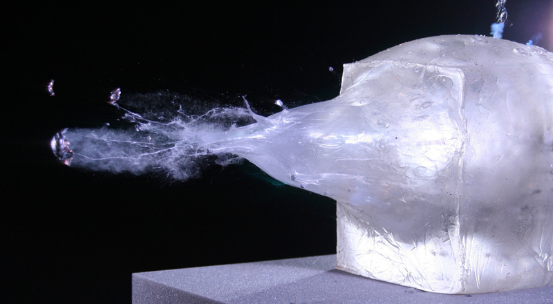 over-penetration of a fragmenting projectile