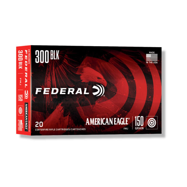 Bulk Federal 300 Blackout Ammo - AE300BLK1 - 150gr FMJ - 500 Rounds