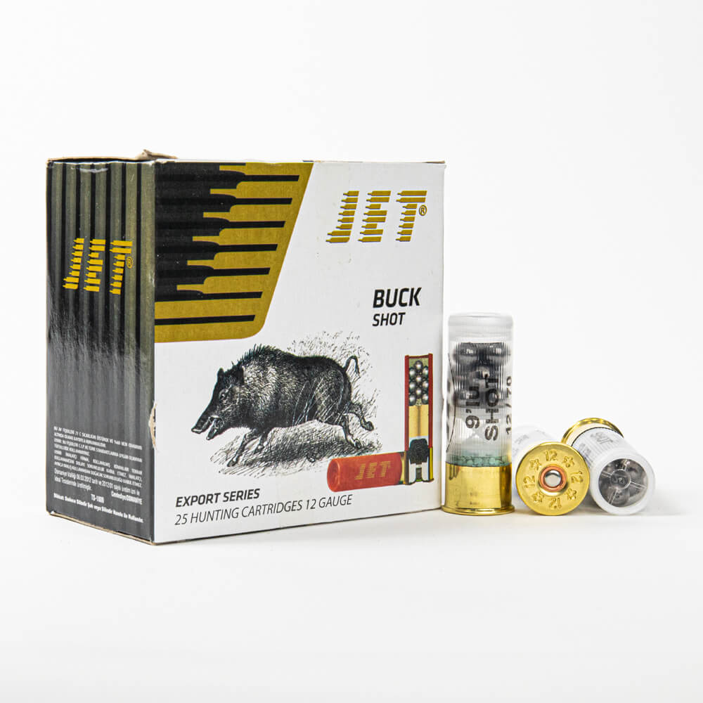 Jet Export Series 12 Guage 9 Pellet 00 Buck shot Box Front