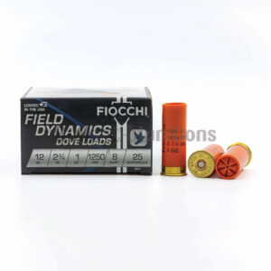 12 Ga - 2.75 - 1 oz #8 Lead Shot - Fiocchi (12GT8)- 250 Rounds