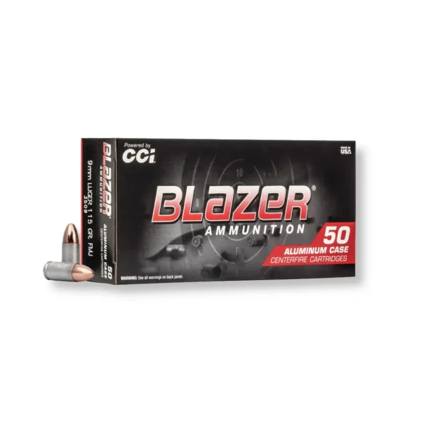 9mm - 115 gr FMJ - Blazer Aluminum (3509) - 1000 Rounds