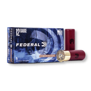 12 Gauge #4 Buck Federal Power-Shok F127 4B Box and Ammo