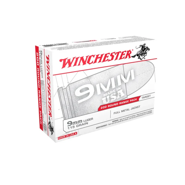 9mm 115gr FMJ - Winchester USA (USA9W) - 1000 Rounds