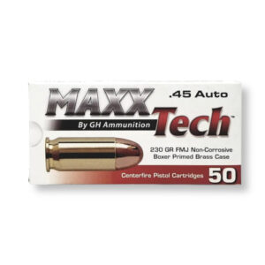 MaxxTech 45 ACP 230 grain PTGB45B ammo