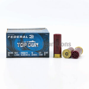 12 Ga - 2-3/4" 1-1/8 oz #8 Shot - Federal Top Gun (TG128) - 250 Rounds