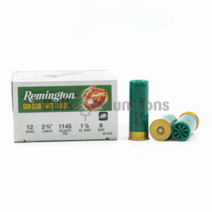 12 Ga - 2-3/4" 1-1/8 oz #8 Shot - Remington Gun Club (20230) - 250 Rounds