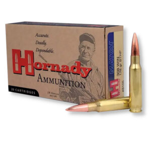 Hornady 308 Win 178 gr Boat Tail Hollow Point 8105 ammunition
