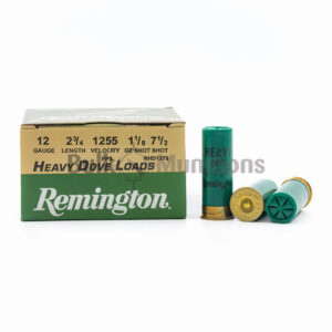 12 Ga - 2-3/4" 1-1/8 oz #7.5 Shot - Remington Heavy Dove (28755) - 250 Rounds