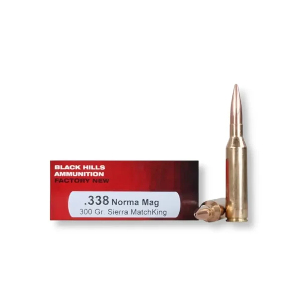 Black Hills 338 Norma Magnum 300 Grain Sierra Tipped Match King Ammo ...