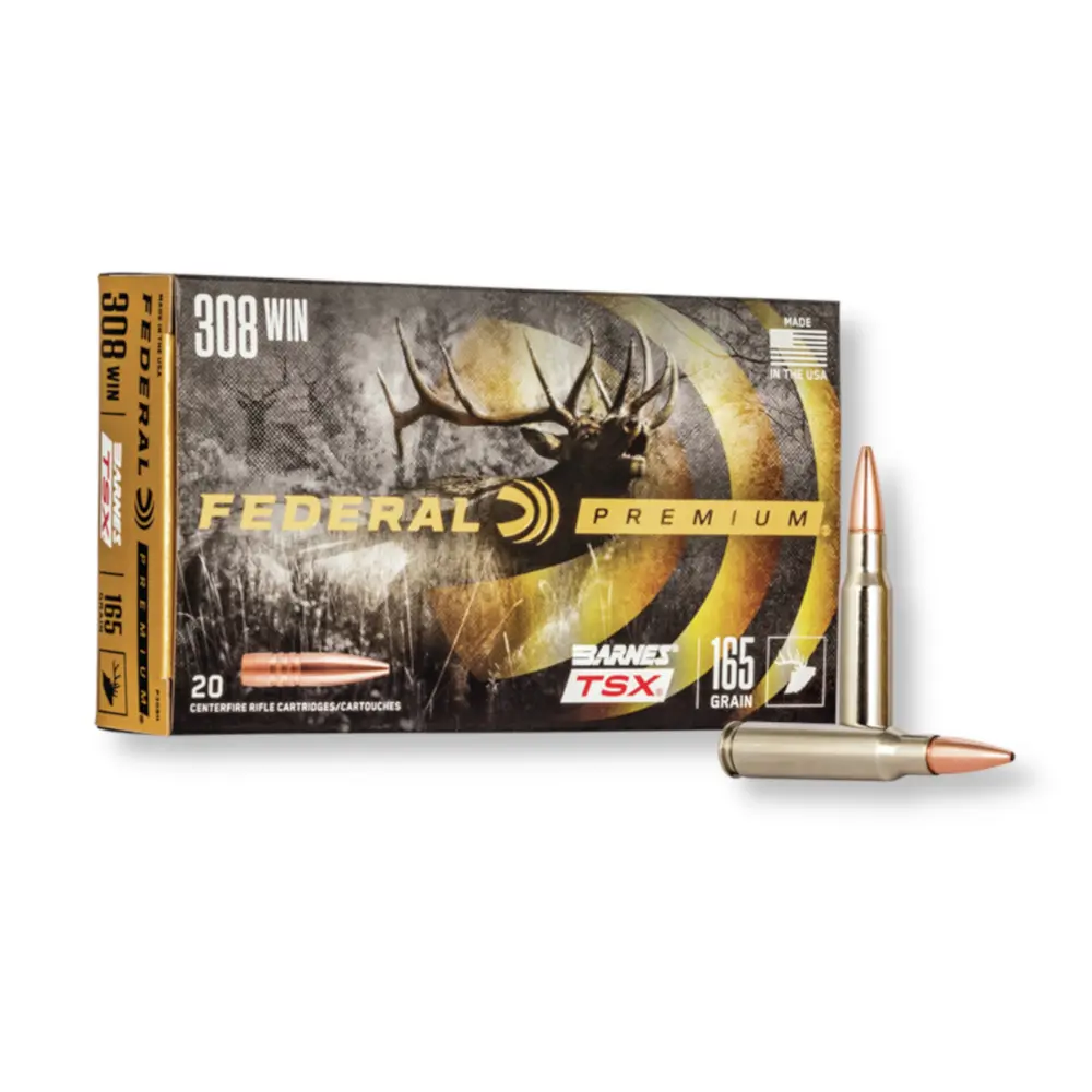 Federal 308 Win 165 gr Barnes TSX P308H Ammo in Bulk - 200