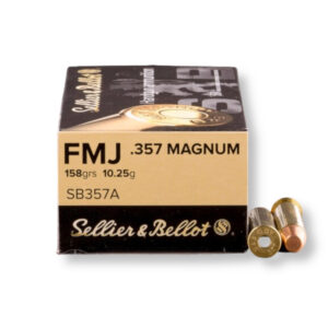 Sellier Bellot SB357A 357 Mag 158 Grain FMJ Ammo
