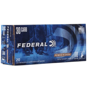 Federal 30CA 30 Carbine 110 Grain JSP Ammo