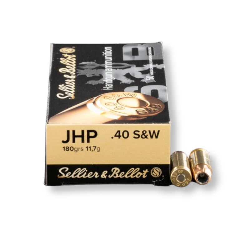 Sellier Bellot SB40C 40 S&W 180 Grain JHP Ammo
