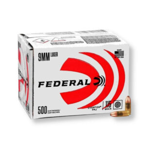 Federal Champion C9115A500 9mm 115 Grain FMJ Ammo