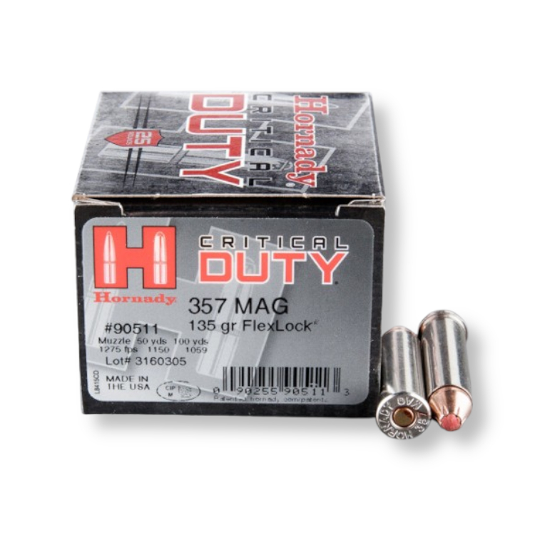 Hornady Critical Duty 90511 357 Mag 135 Grain FlexLock Ammo