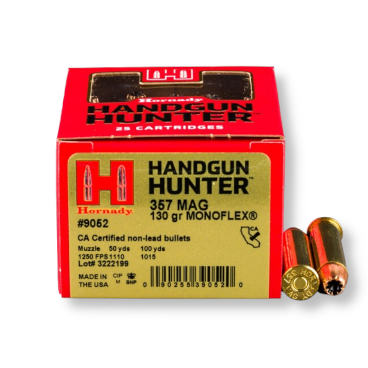 Hornady Handgun Hunter 9052 357 Mag 130 Grain MonoFlex Ammo