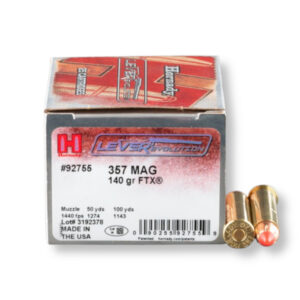 Hornady LEVERevolution 92755 357 Mag 140 Grain FTX Ammo