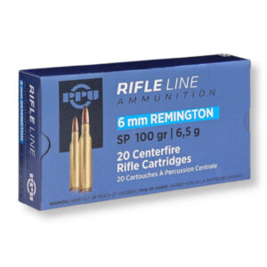 PPU PP6R 6mm Rem 100 Grain SP Ammo