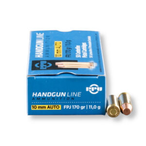 PPU PPH10F 10mm Auto 170 Grain FPJ Ammo