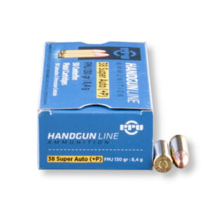 PPU PPH38SU 38 Super Auto 130 Grain FMJ Ammo
