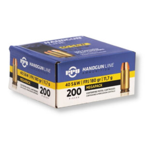 PPU PPH40M 40 S&W 180 Grain FMJ Ammo