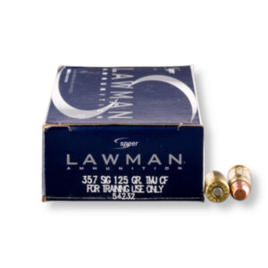 Speer Lawman Clean-Fire 54232 357 Sig 125 Grain TMJ-FN Ammo
