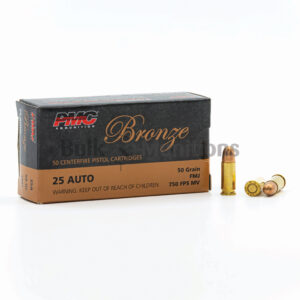 PMC 25A 25 ACP 50 Grain FMJ Ammo