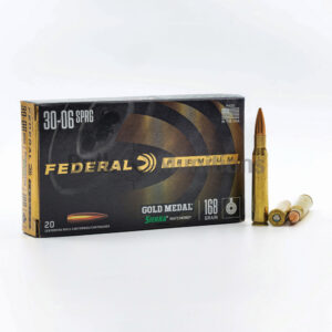 Federal Gold Medal GM3006M 30-06 Springfield 168 Grain BTHP Ammo