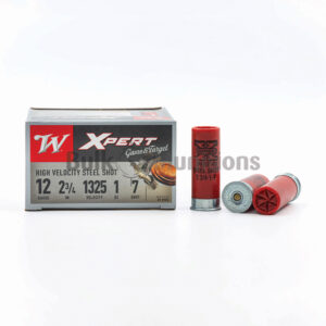 Winchester WE12GT7 12 Gauge 1 oz Ammo box side