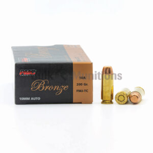 10mm Auto - 200 gr FMJ-TC - PMC Bronze (10A) - 1000 Rounds