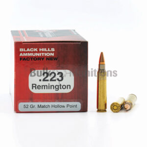 223 Rem - 52 gr HP - Black Hills (D223N3) - 500 Rounds