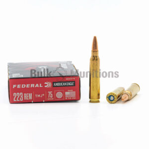 223 Rem - 75 Grain TMJ - Federal American Eagle (AE223T75) - 500 Rounds