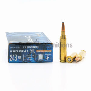 243 Win - 100 gr SP - Federal Power-SHOK (243B) - 200 Rounds