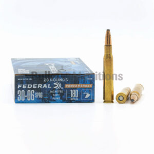 30-06 Sprg - 180 gr JSP - Federal Power-SHOK (3006B) - 200 Rounds