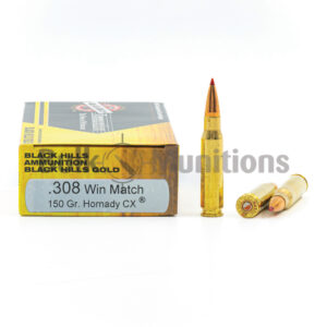 308 Win - 150 gr CX LF - Black Hills (1C308BHGN17) - 100 Rounds