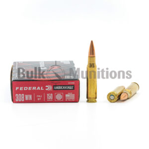 308 Win - 150 gr FMJ - Federal American Eagle (AE308D) - 500 Rounds