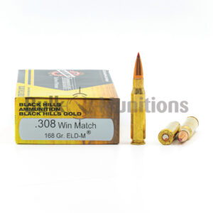 308 Win - 168 gr ELD-M - Black Hills (1C308BHGN11) - 100 Rounds
