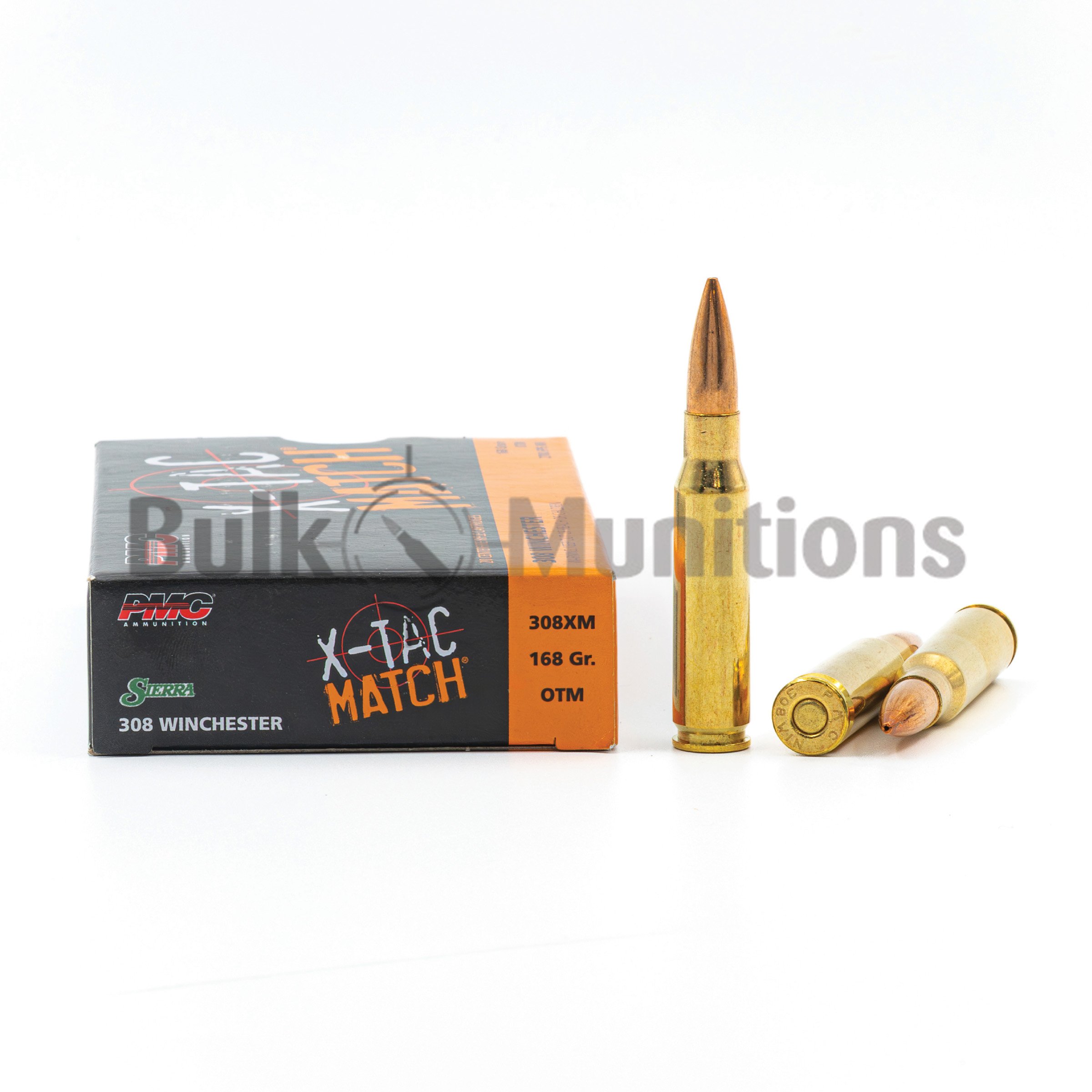 PMC X-TAC Match 308 Win Ammo - 168gr OTM 308XM 800 Rounds