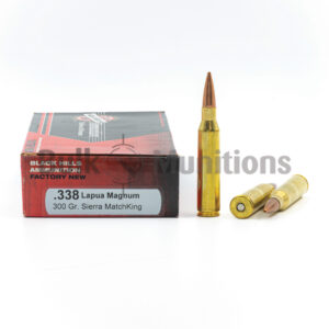 338 Lapua Mag - 300 gr Sierra MatchKing BTHP - Black Hills (2C338LAPN1) - 20 Rounds