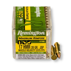 Remington Magnum 20025 17 HMR 20 Grain JSP Ammo