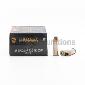 38 Special +P - 125 gr JHP - Speer Gold Dot (53720) - 1000 Rounds