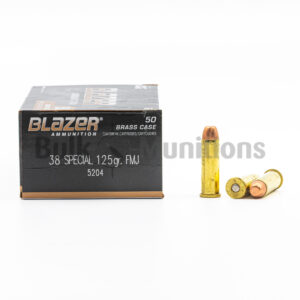 38 Special - 125 gr FMJ - Blazer Brass (5204) - 1000 Rounds