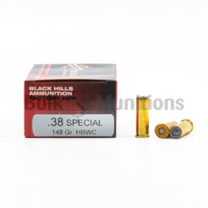 38 Special - 148 gr HBWC - Black Hills (D38N3) - 500 Rounds